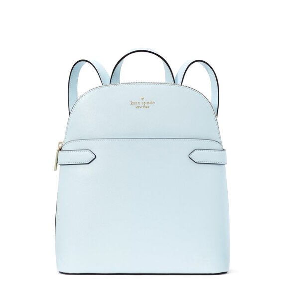 New Kate Spade Staci Saffiano Leather Dome Backpack Crisp Sky - Picture 1 of 5